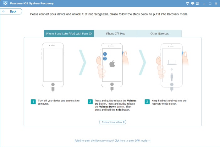 iOS System Recovery Recovery Mode Instruction